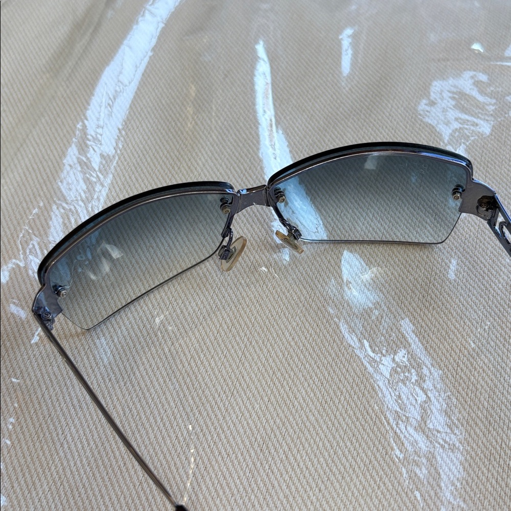 Stylish Blue-Grey Rectangle Frame Sunglasses - image 10